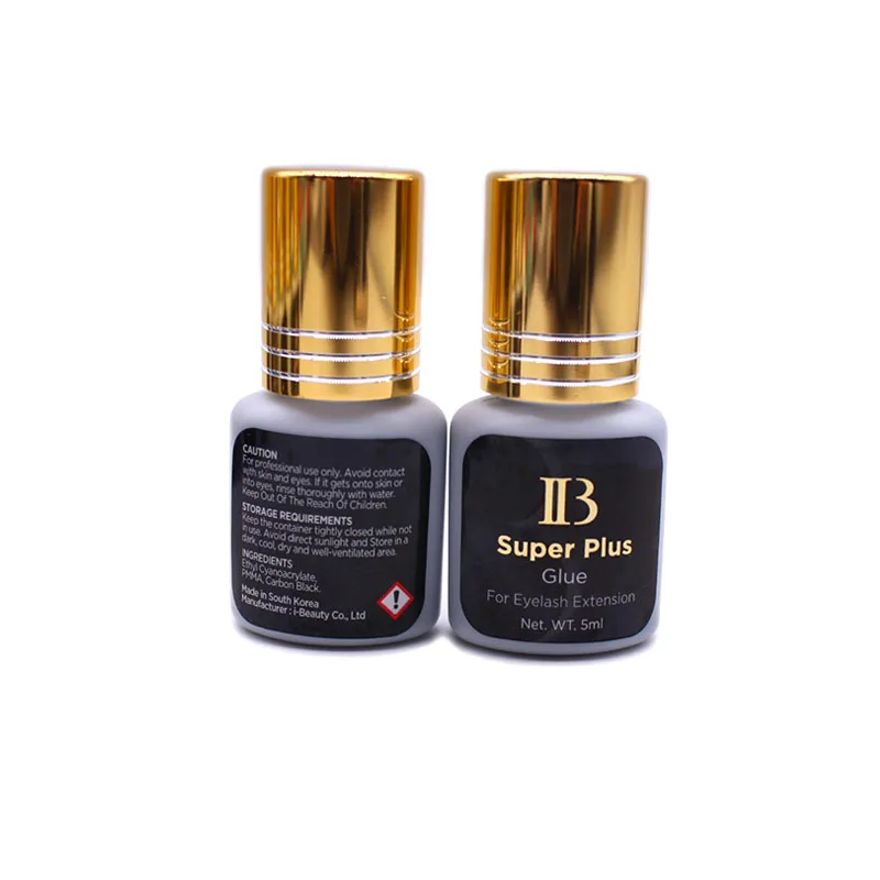 IB Ibeauty Super Plus Glue For Eyelash Extensions Gold Cap 5ml Original Korea Dry Fast Lash Glue Wholesale Beauty Shop10Bottles - Image 2