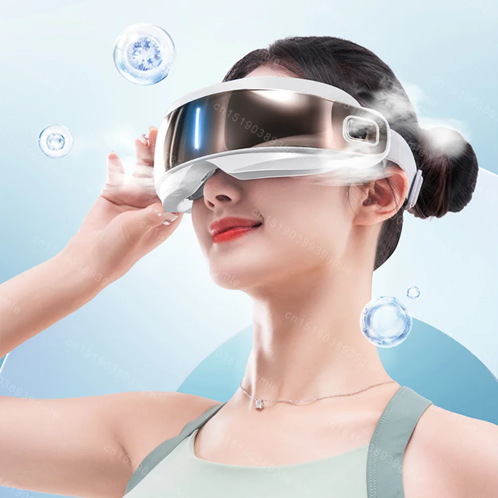 Steam Eye Massager Warm Spa Eye Steamer Acupressure Therapy Kneading Massage Eyes Bluetooth Relieve Eye Fatigue Massage Relax - Image 4