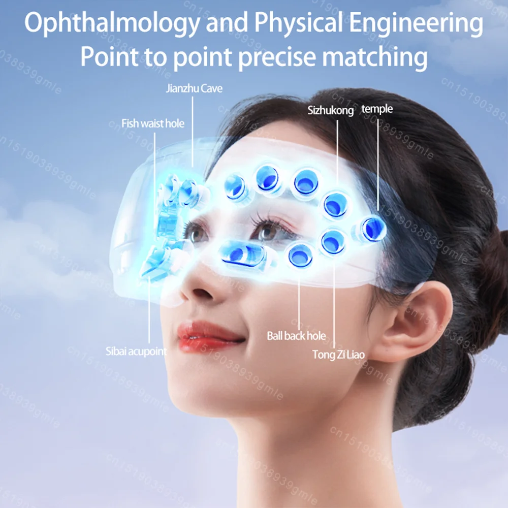 Steam Eye Massager Warm Spa Eye Steamer Acupressure Therapy Kneading Massage Eyes Bluetooth Relieve Eye Fatigue Massage Relax - Image 5