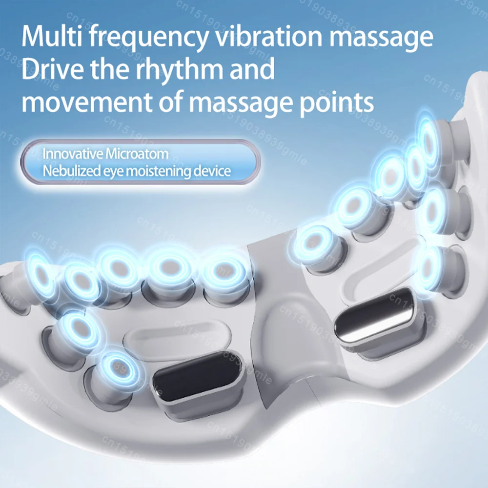 Steam Eye Massager Warm Spa Eye Steamer Acupressure Therapy Kneading Massage Eyes Bluetooth Relieve Eye Fatigue Massage Relax - Image 6
