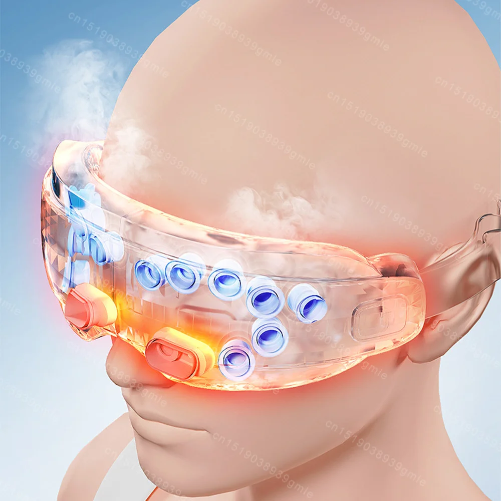 Steam Eye Massager Warm Spa Eye Steamer Acupressure Therapy Kneading Massage Eyes Bluetooth Relieve Eye Fatigue Massage Relax - Image 2
